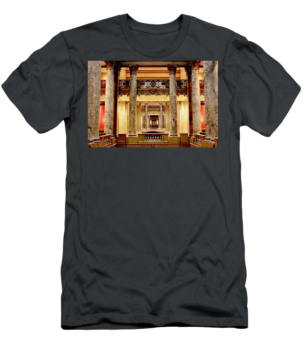 Architecture T-Shirt featuring the photograph Minnesota Capitol Senate by Sarah Lilja