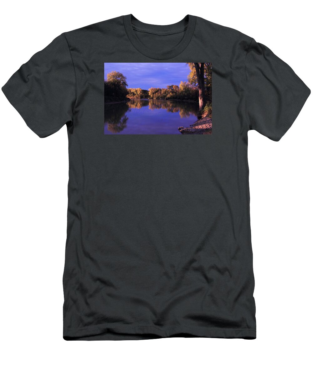 Leaves T-Shirt featuring the photograph Red River of the North by Jana Rosenkranz