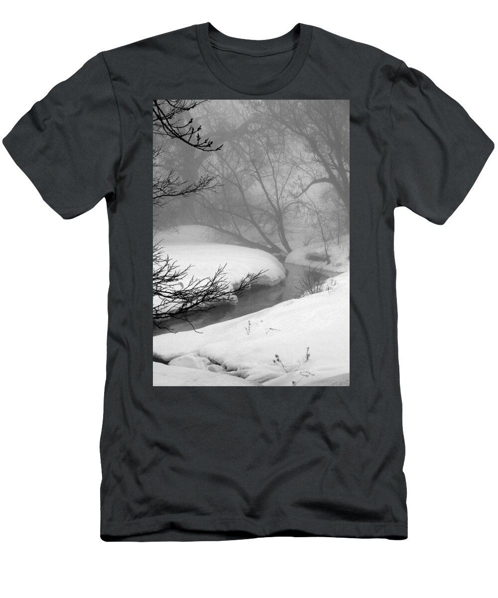 Landscape T-Shirt featuring the photograph Misty Morning by Julie Lueders 