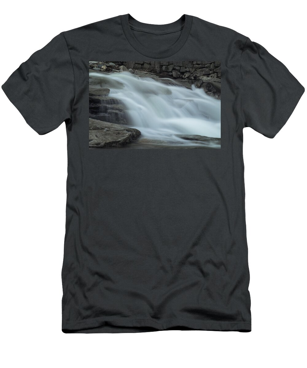 Stickney Brook Road T-Shirt featuring the photograph Misty Stickney Brook by Tom Singleton