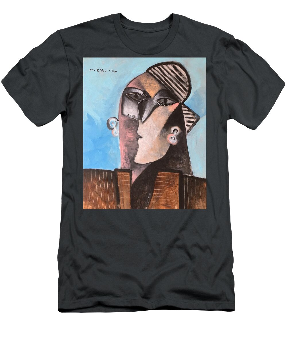  Abstract T-Shirt featuring the painting MOMENTIS The Moment by Mark M Mellon