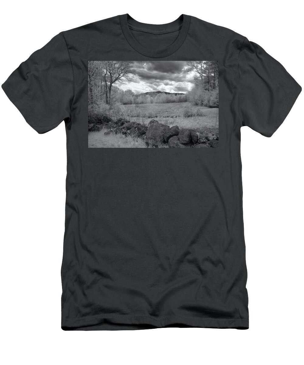 Dublin New Hampshire T-Shirt featuring the photograph Monadnock In Black And White by Tom Singleton