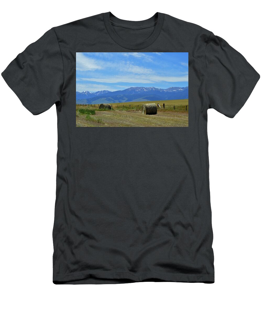  T-Shirt featuring the photograph Montana scene by Michelle Hoffmann
