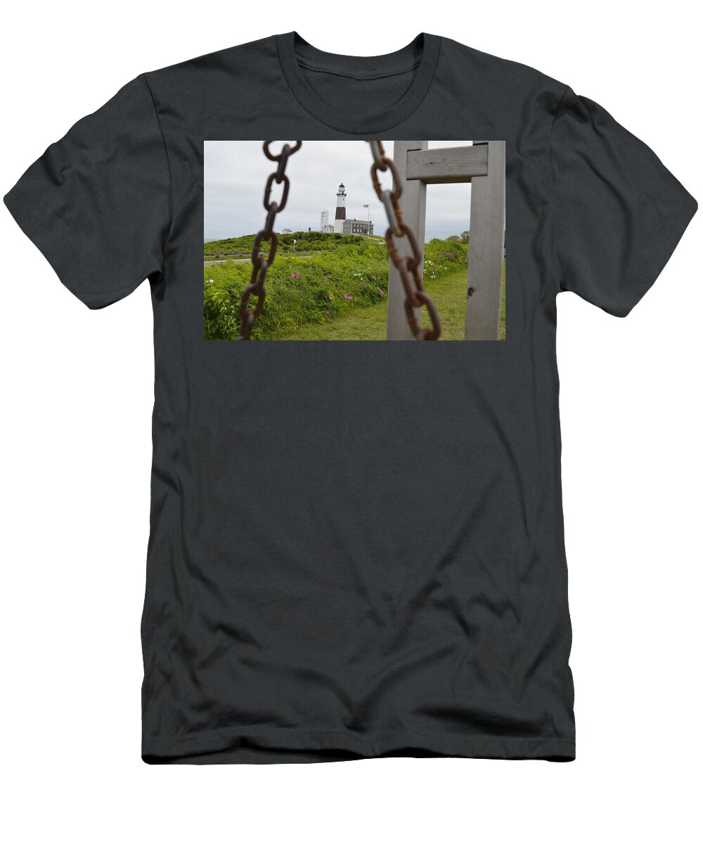 Montauk T-Shirt featuring the photograph Montauk Lighthouse by Erik Burg