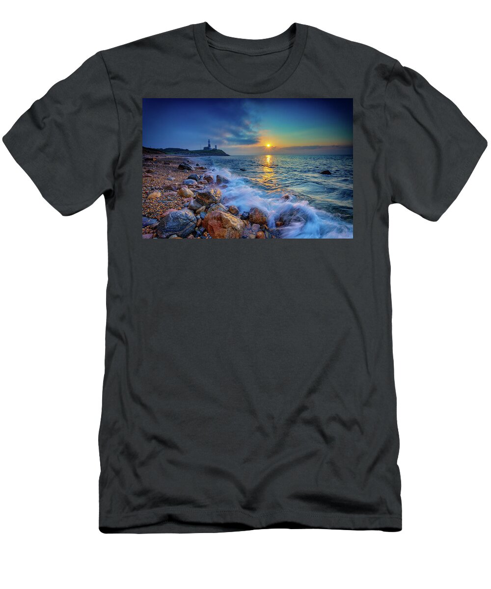 Montauk Point T-Shirt featuring the photograph Montauk Sunrise by Rick Berk