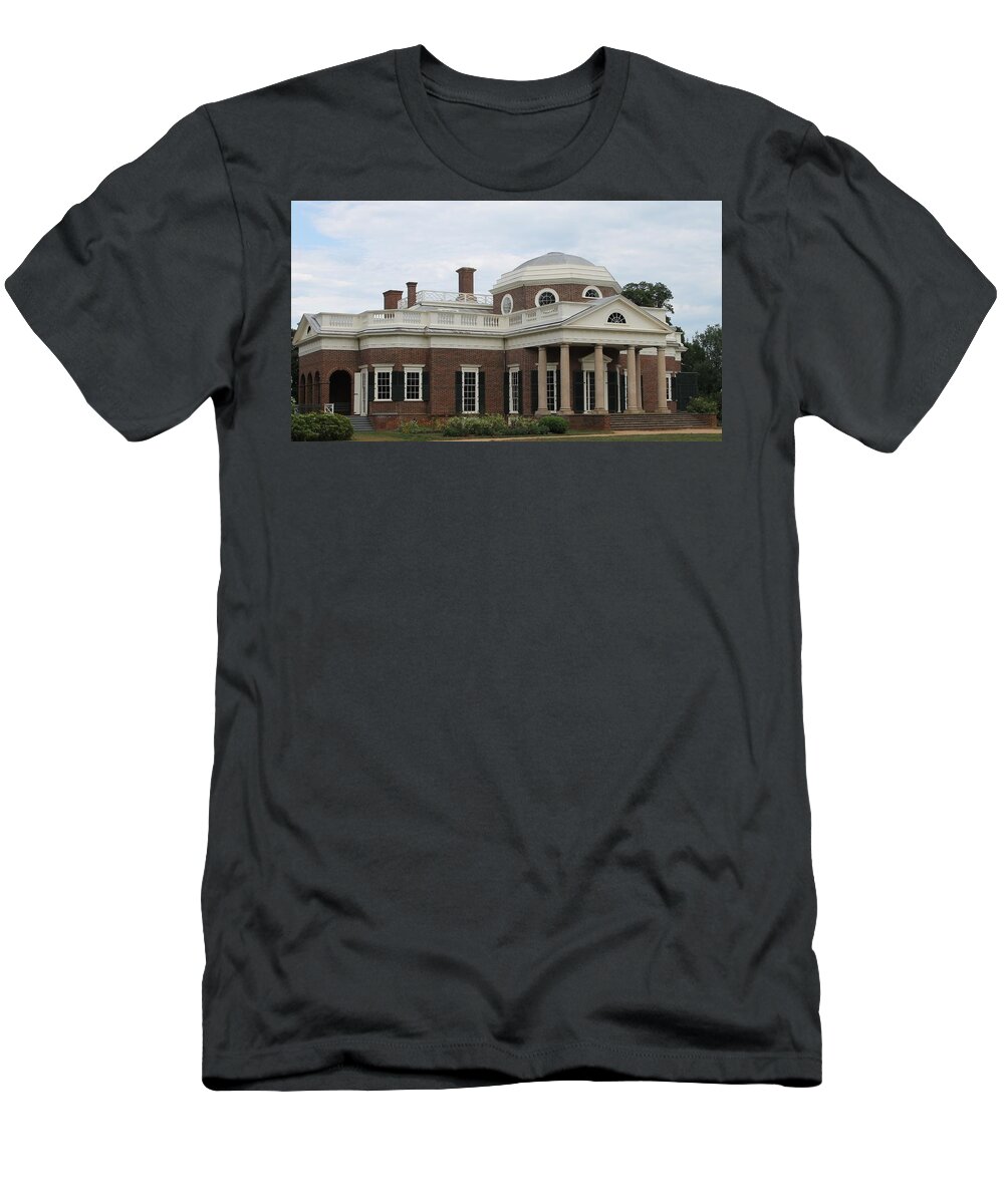 Thomas Jefferson Home T-Shirt featuring the photograph Monticello by Christopher J Kirby