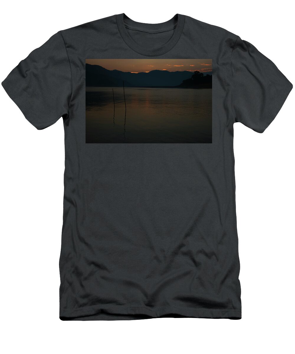 Fishing T-Shirt featuring the photograph Mood at Sunsrise 2 by Kiran Joshi
