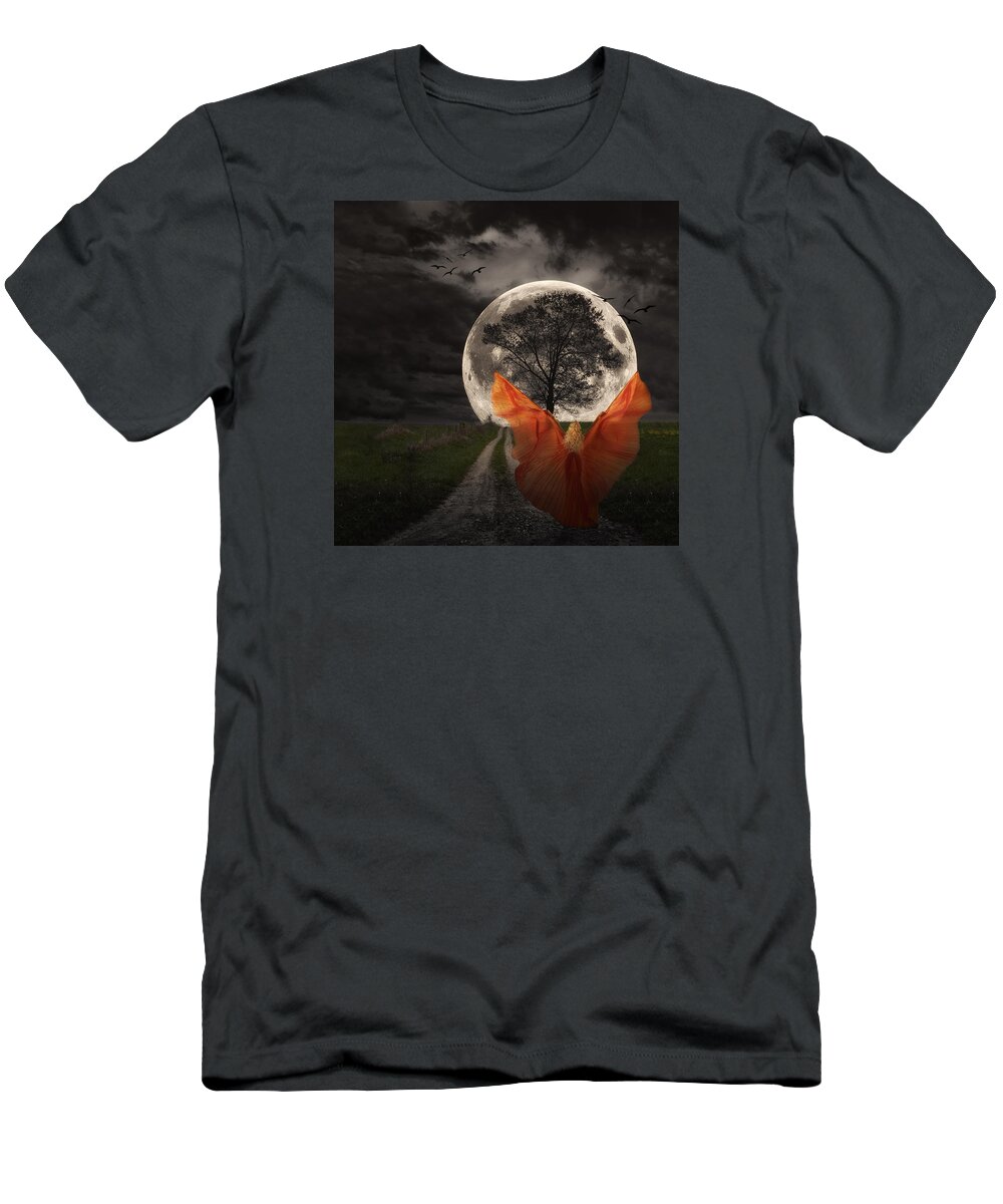 Art T-Shirt featuring the photograph Moon Goddess by Tom Mc Nemar