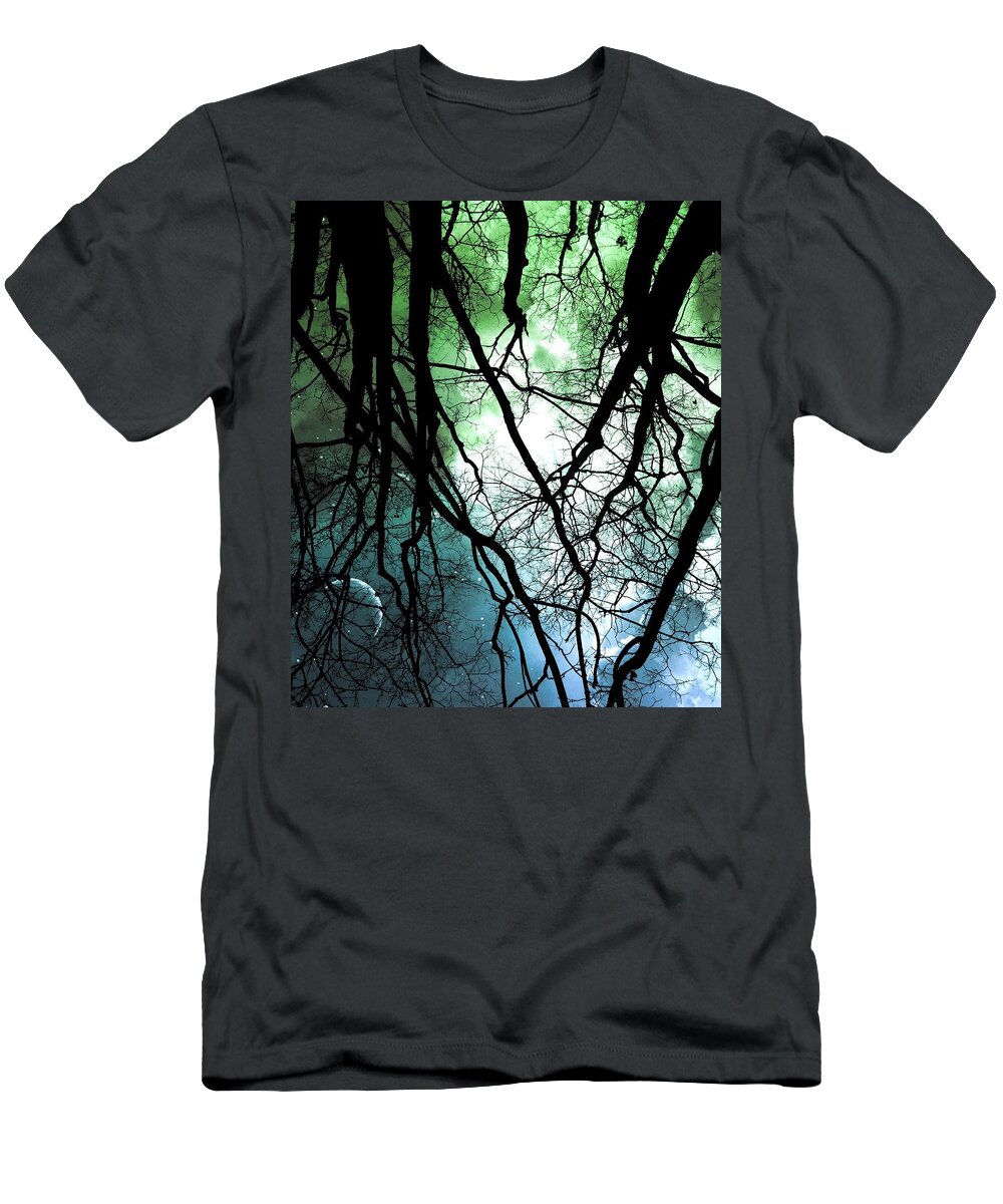 Moonlight Forest T-Shirt featuring the photograph Moonlight Forest by Marianna Mills