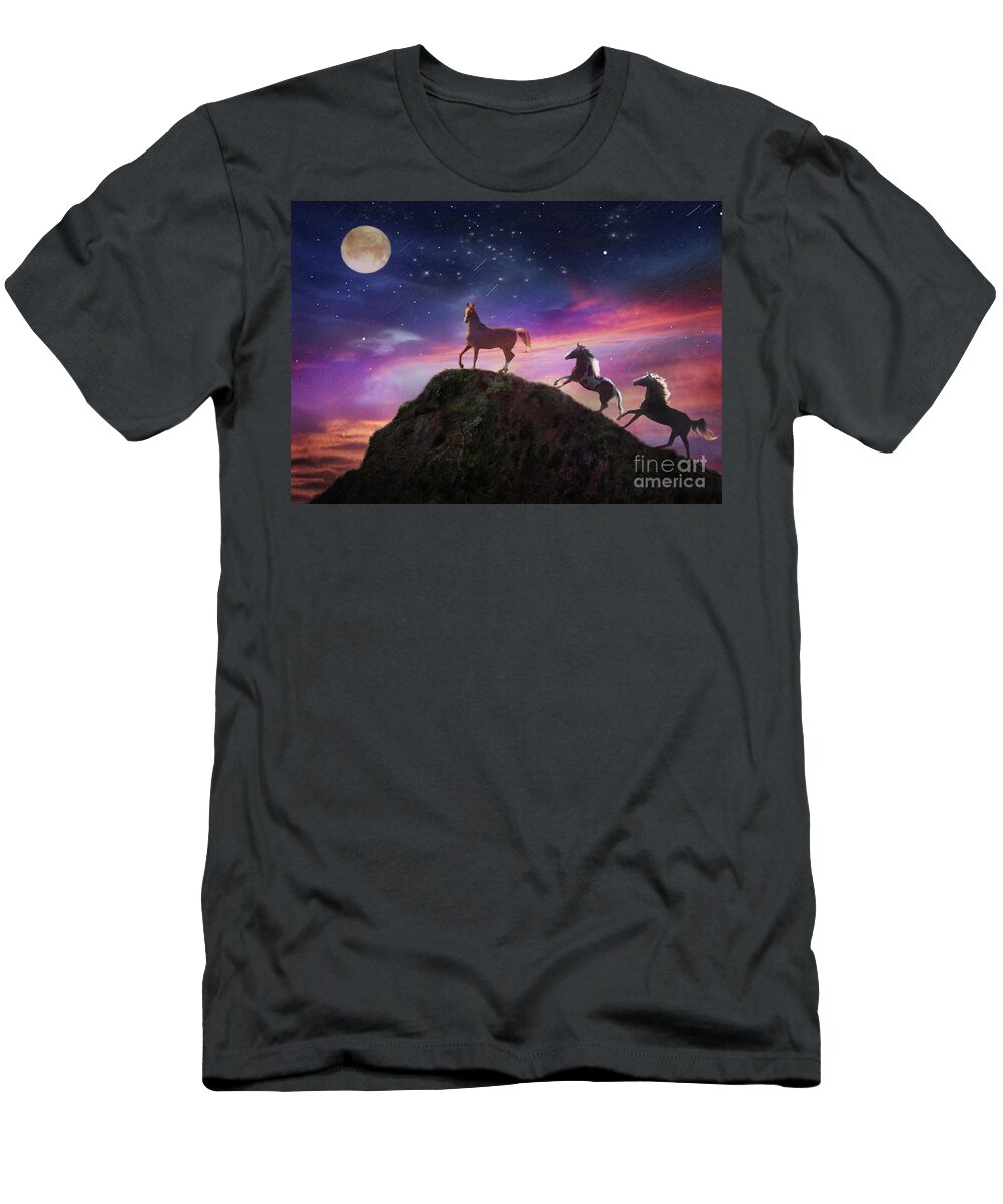 Moonlight T-Shirt featuring the photograph Moonstruck by Melinda Hughes-Berland