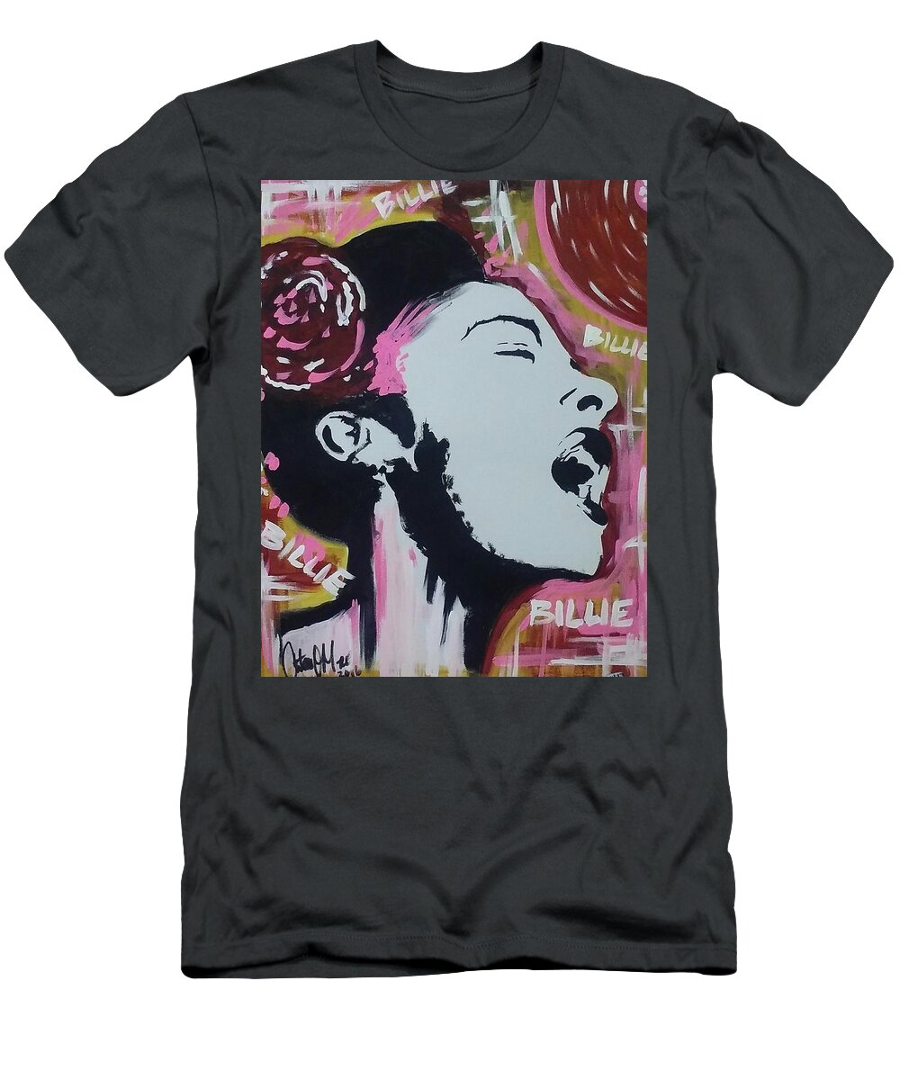 Jazz T-Shirt featuring the painting Moore Holidays by Antonio Moore