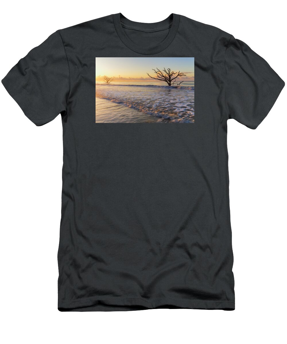South Carolina T-Shirt featuring the photograph Morning glow at Botany Bay beach by Stefan Mazzola
