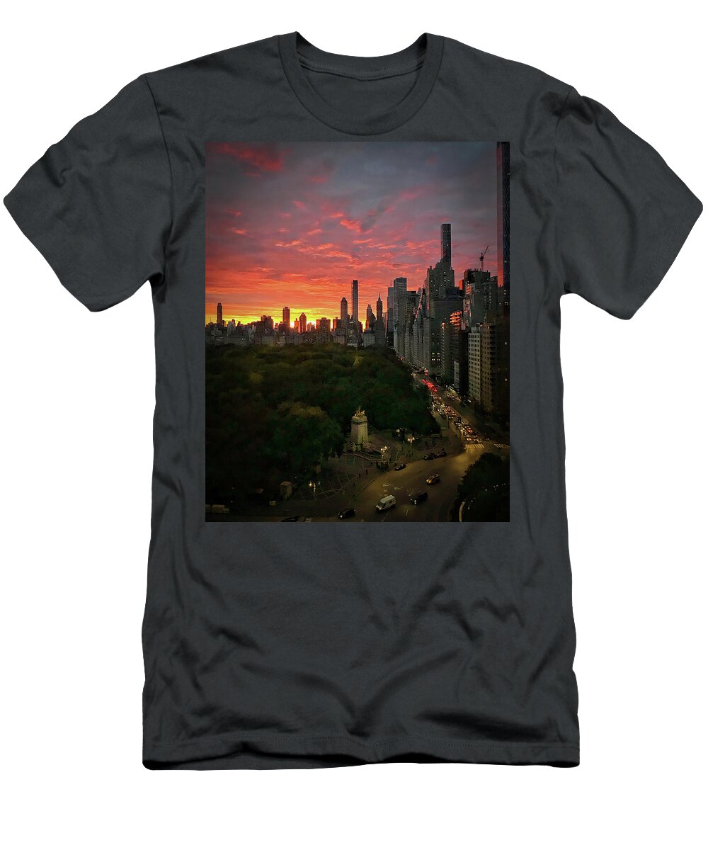 Central Park T-Shirt featuring the photograph Morning in the City by Frank Mari