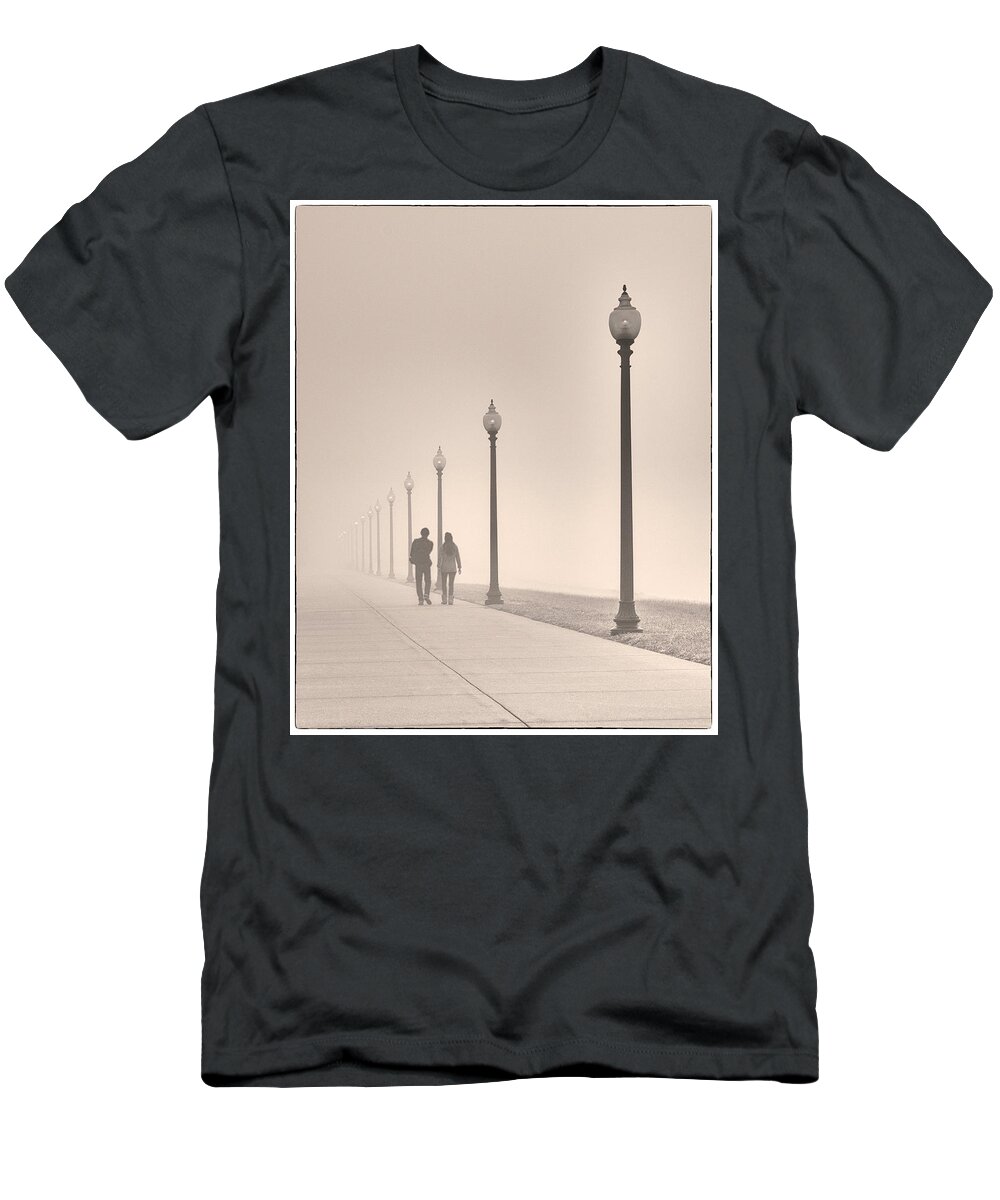 Morning Walk T-Shirt featuring the photograph Morning Walk by Don Spenner