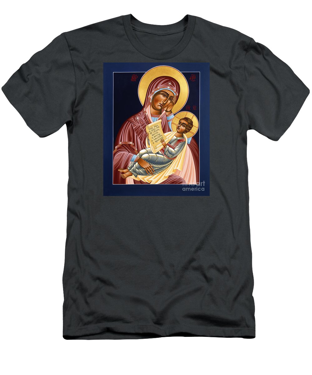 Mother Of God Soothe My Sorrows T-Shirt featuring the painting Mother of God Soothe My Sorrows 105 by William Hart McNichols