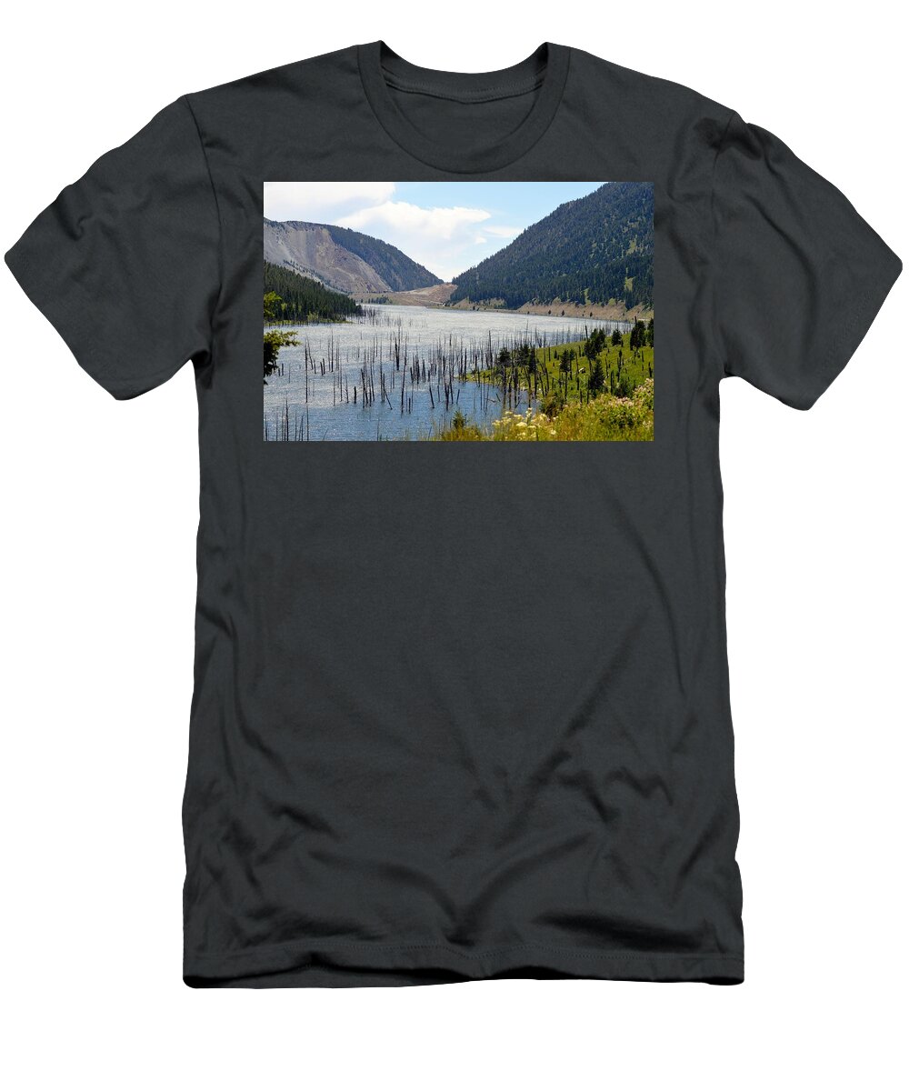  T-Shirt featuring the photograph Mountain River by Michelle Hoffmann