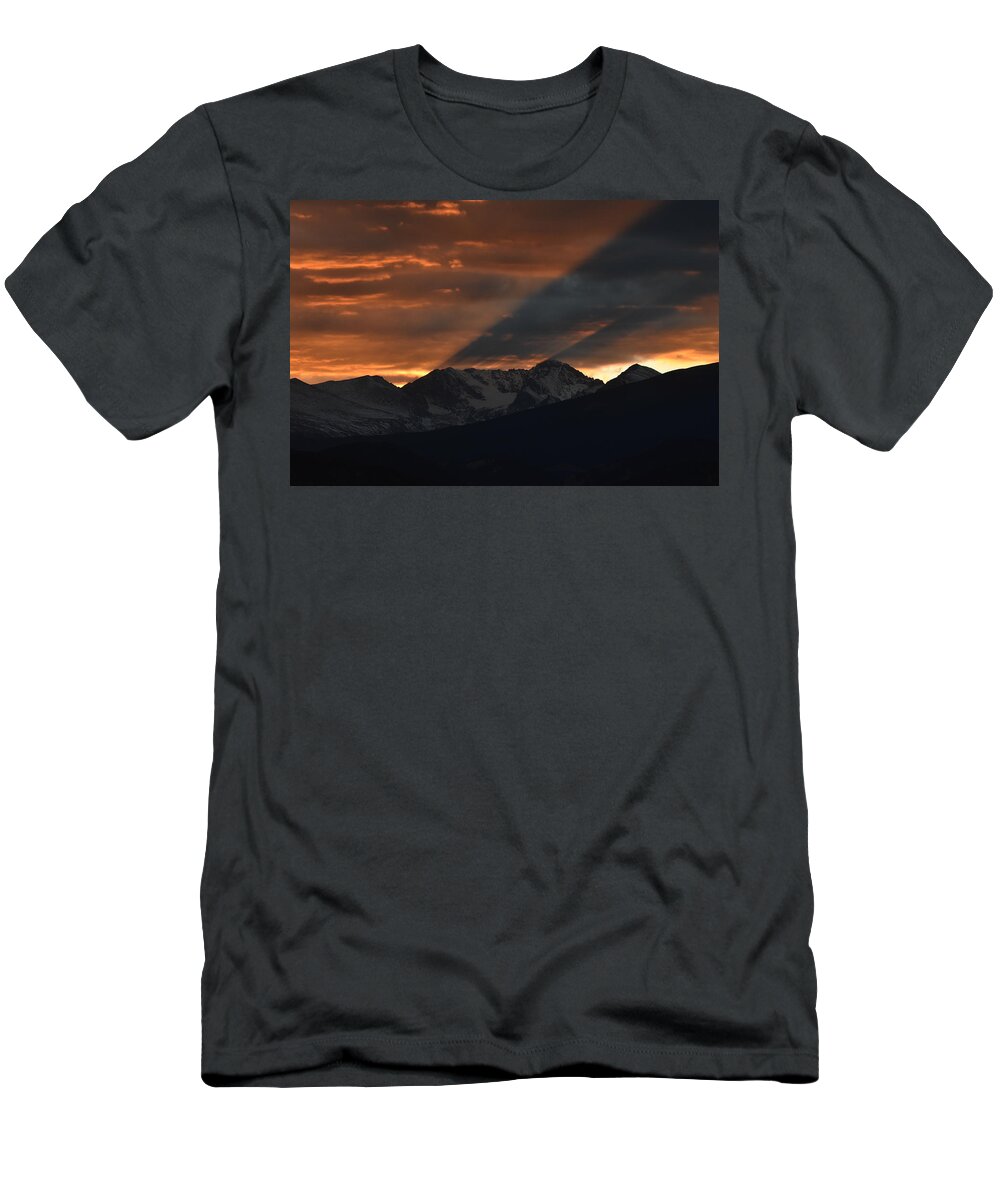 Arapaho Peaks T-Shirt featuring the photograph Mountain Shadow by Ben Foster