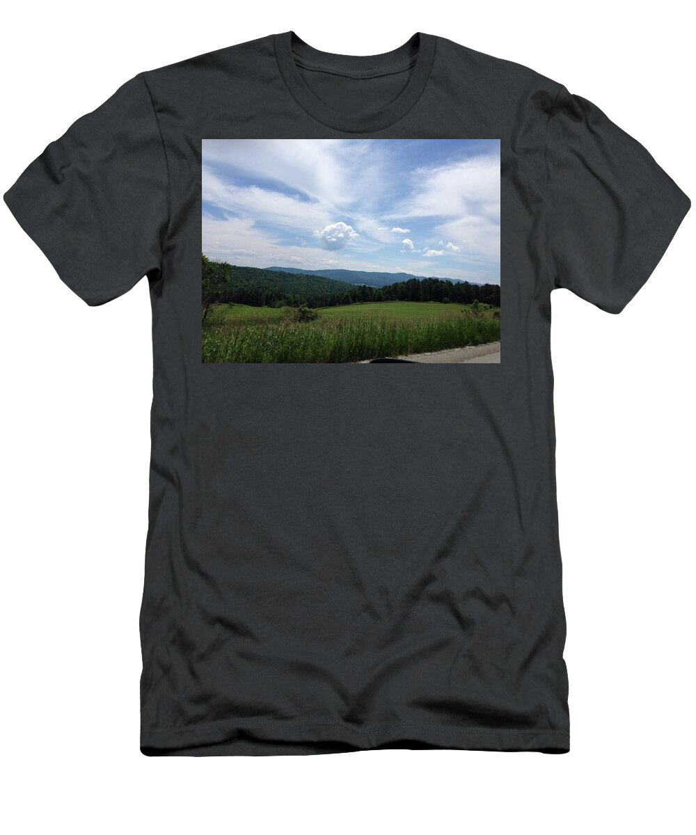 Sky T-Shirt featuring the photograph Mountain View by Ashley Rios