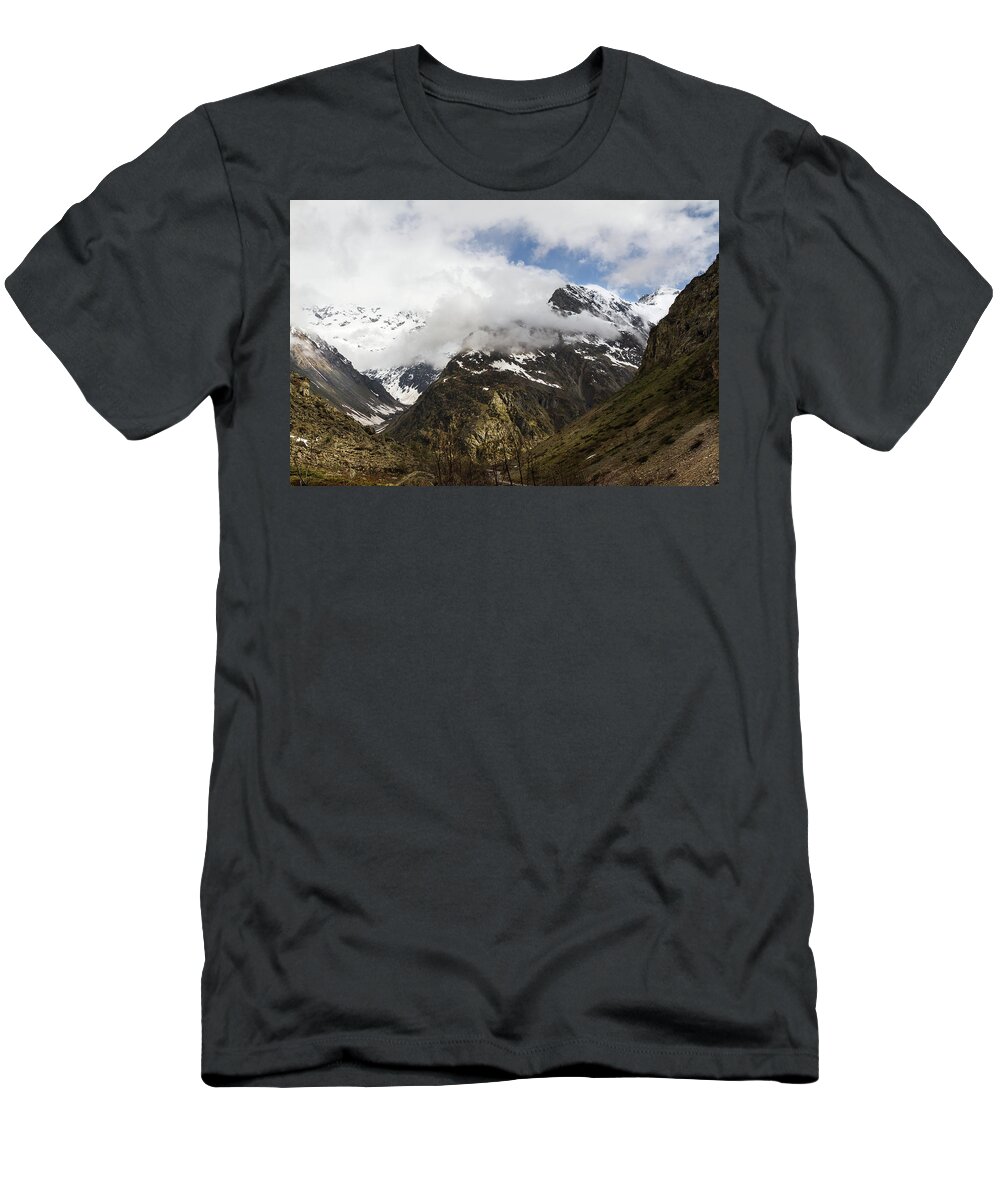 Mountain Landscape T-Shirt featuring the photograph Mountains of Valgaudemar - French Alps by Paul MAURICE