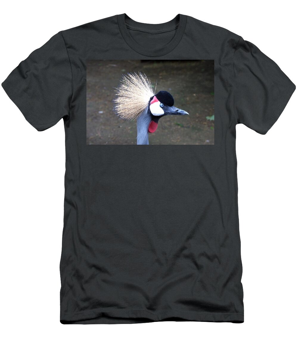 Birds T-Shirt featuring the photograph Mr Crown by Charles HALL