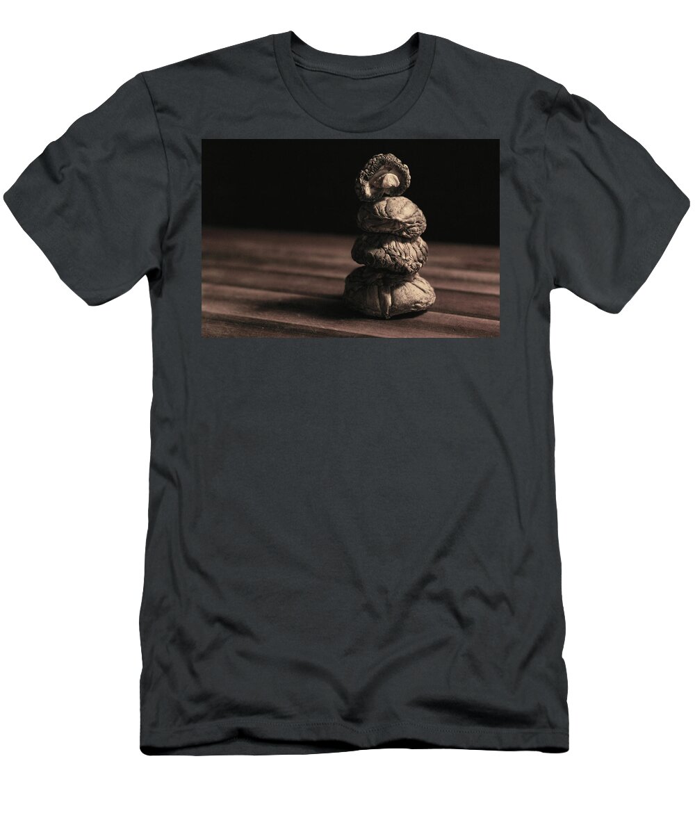 Mushrooms T-Shirt featuring the photograph Mushroom Cairn by Holly Ross