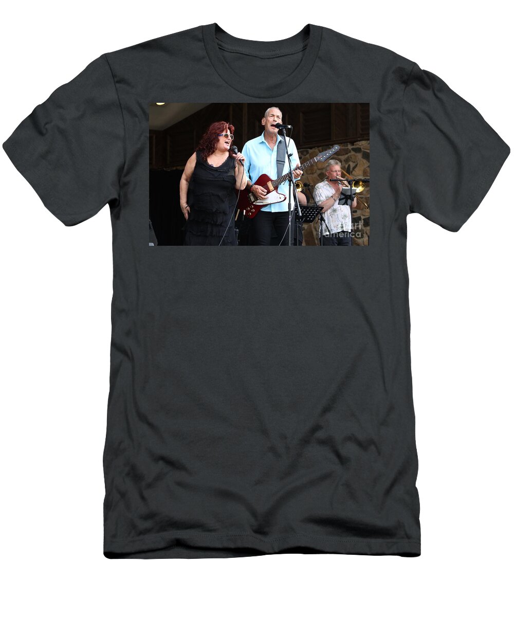 Musicians T-Shirt featuring the photograph Lauri Bono and Kal David by Concert Photos