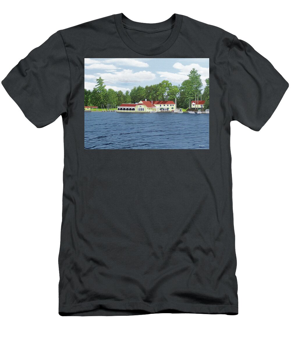 Lake Muskoka T-Shirt featuring the painting Muskoka Lakes Golf and Country Club by Kenneth M Kirsch