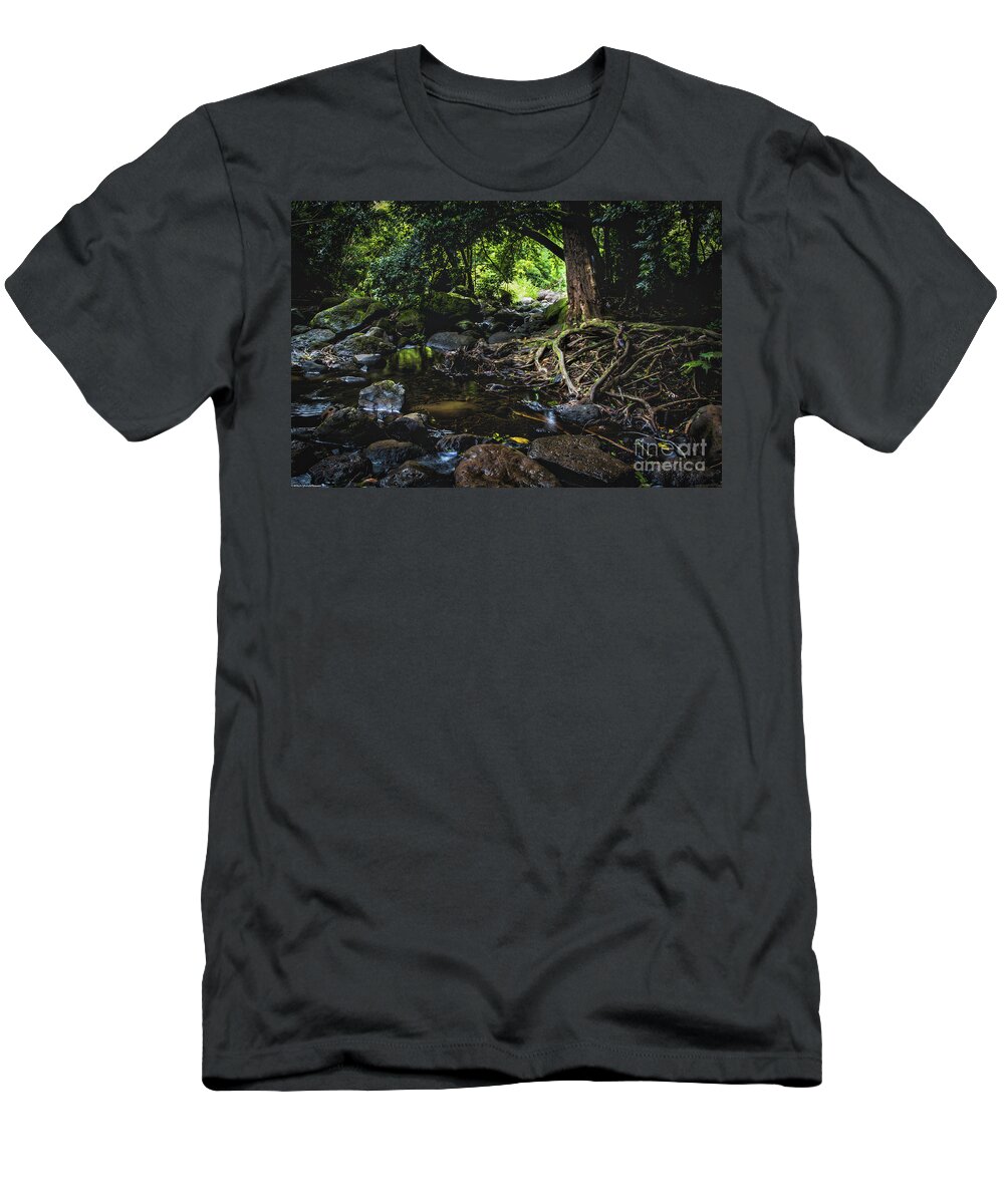 My Jungle Roots.jungle T-Shirt featuring the photograph My Jungle Roots by Mitch Shindelbower