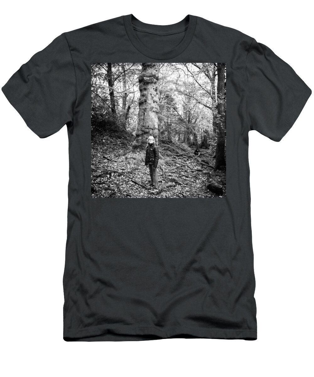 Castlewellan T-Shirt featuring the photograph Mya On A Hike In Northern Ireland by Aleck Cartwright