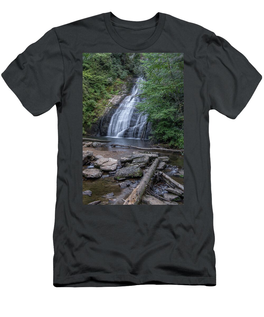Fall T-Shirt featuring the photograph Mystery Falls by Charles Stackpole