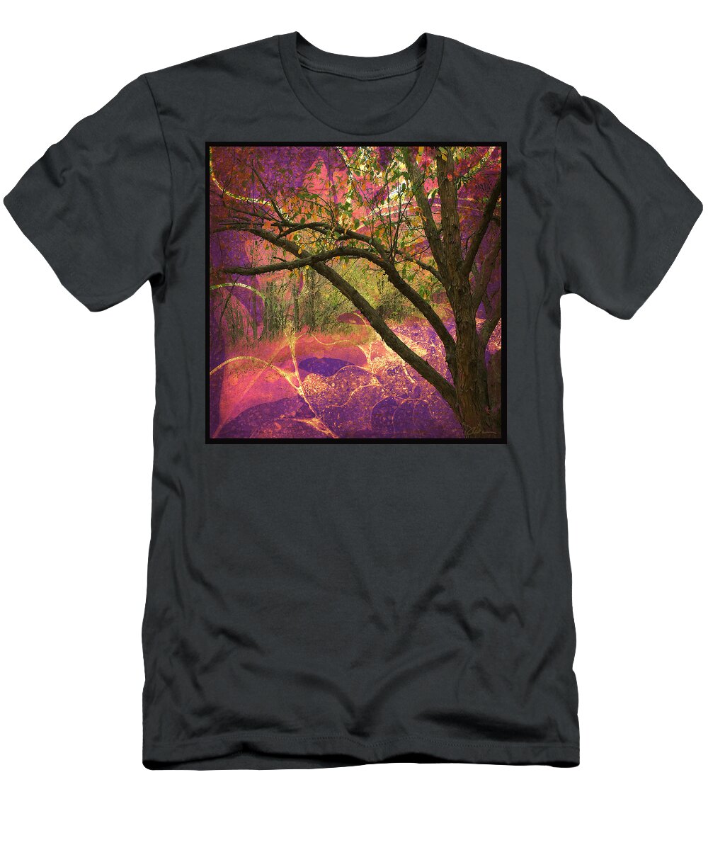 Trees T-Shirt featuring the photograph Mystic Forest by Peggy Dietz