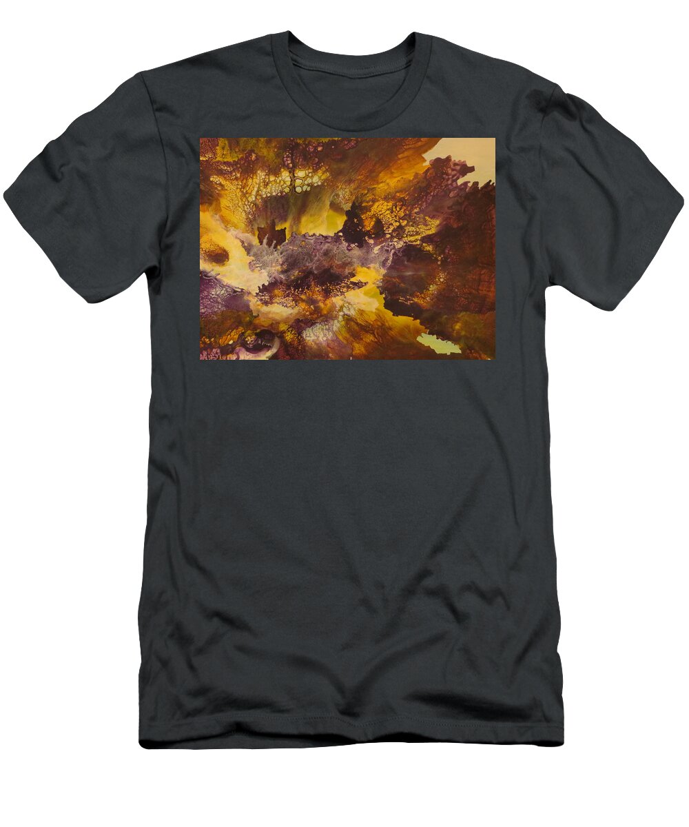 Abstract T-Shirt featuring the painting Mystical by Soraya Silvestri