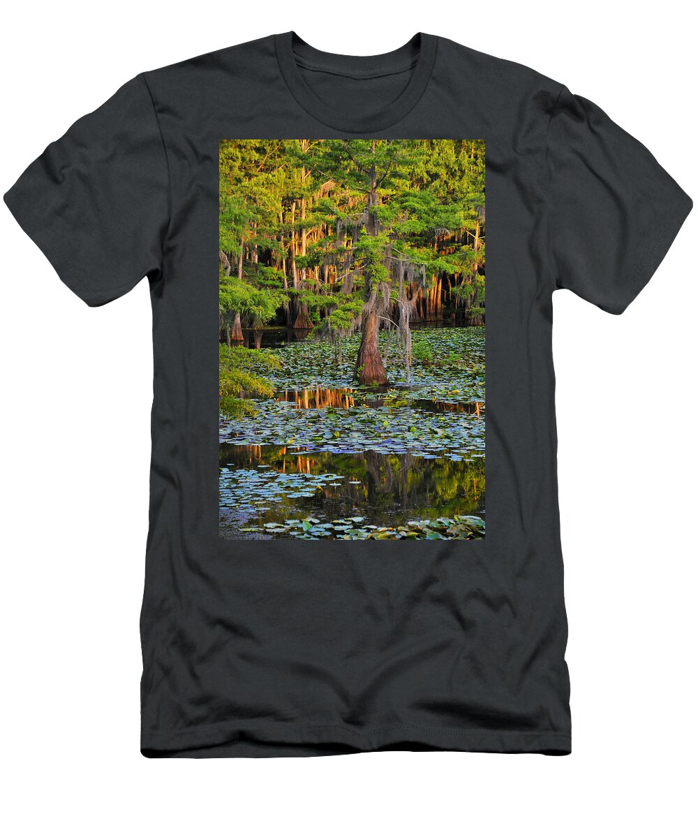 Bog T-Shirt featuring the photograph Naked by Skip Hunt