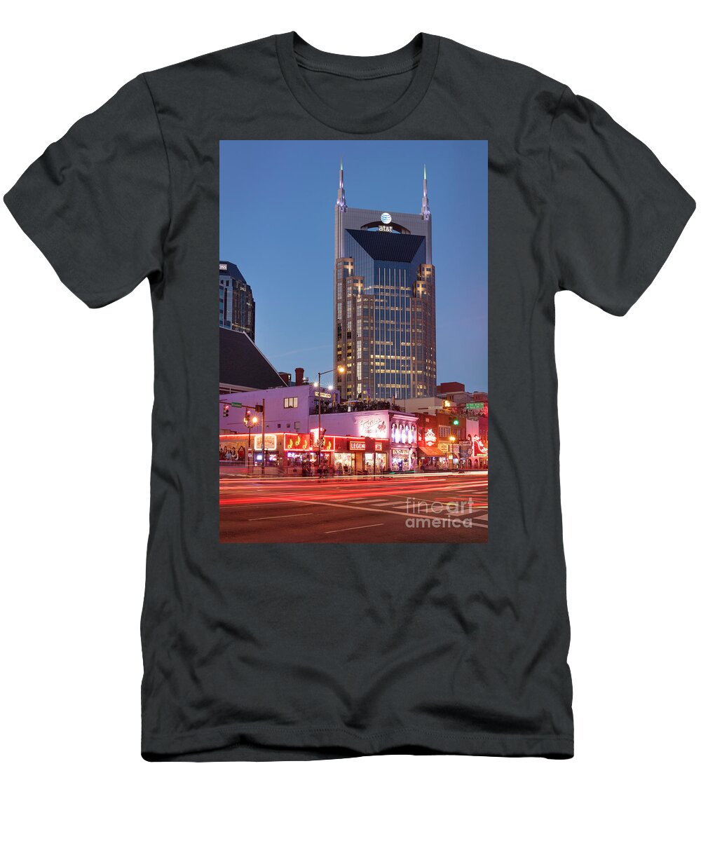 Nashville T-Shirt featuring the photograph Nashville - Batman Building by Brian Jannsen