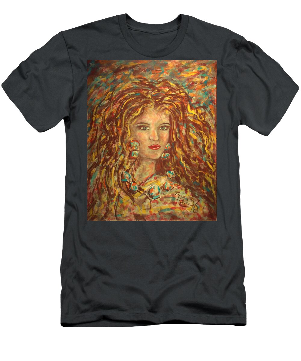 Natashka T-Shirt featuring the painting Natashka by Natalie Holland