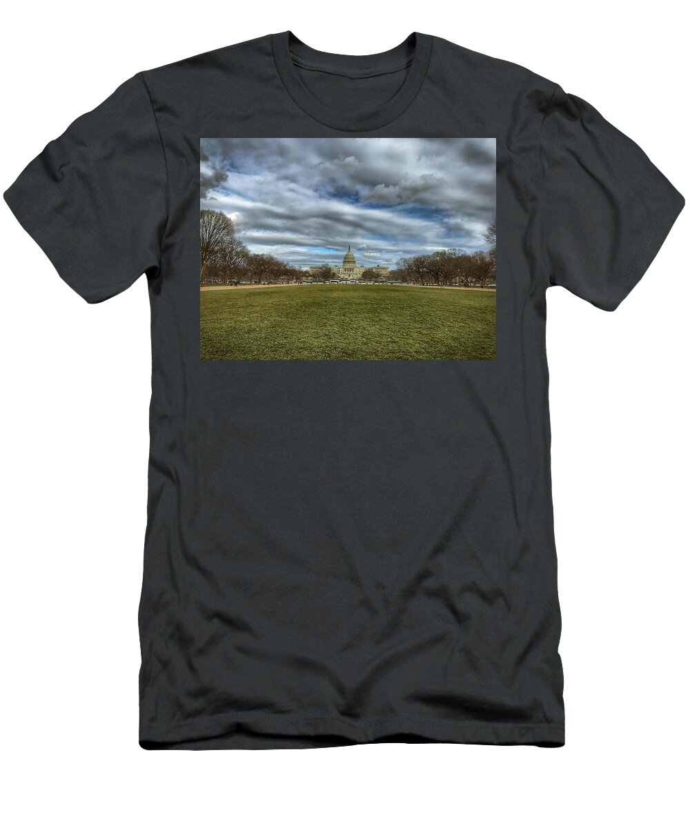 National Mall T-Shirt featuring the photograph National Mall by Chris Montcalmo