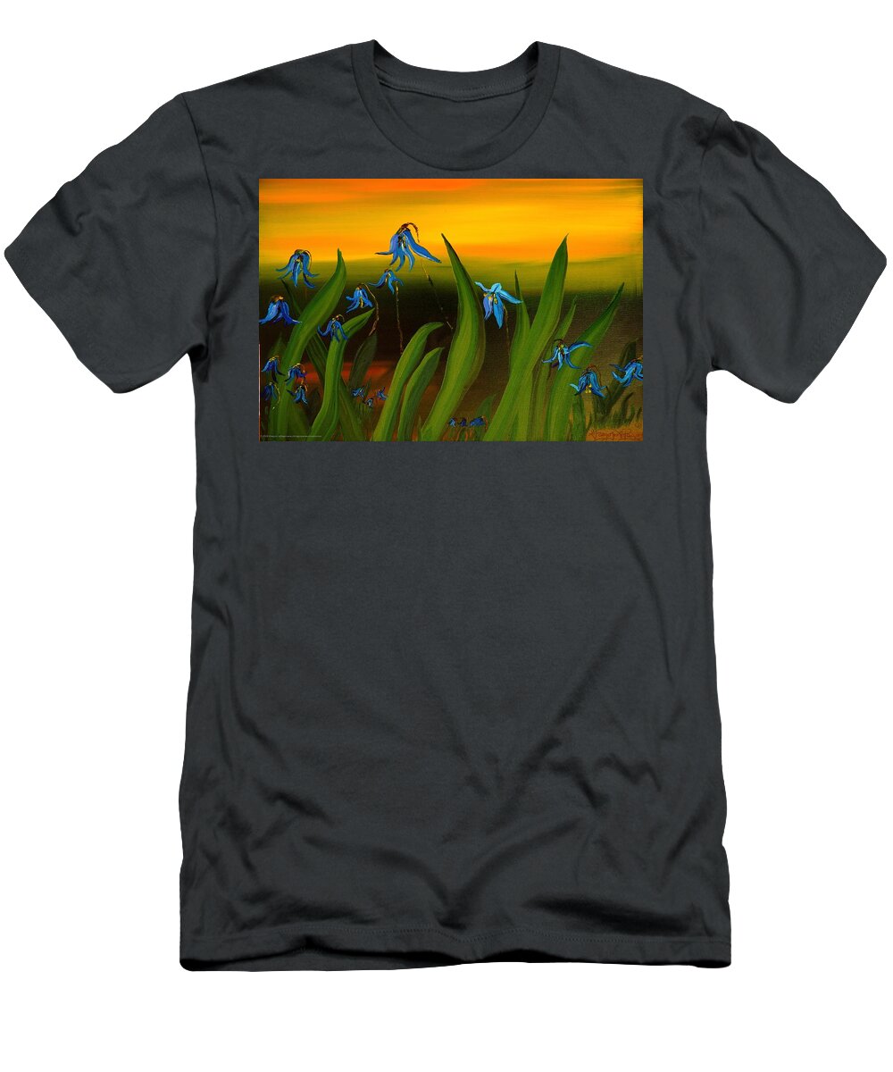 Nature Painting T-Shirt featuring the painting Natural Diversity II by Modern Impressionism
