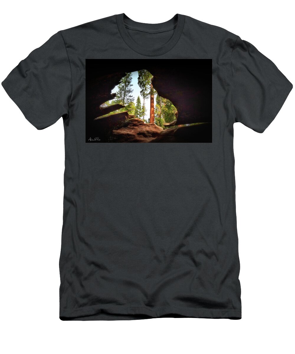 California T-Shirt featuring the photograph Natural Window by Andrea Platt