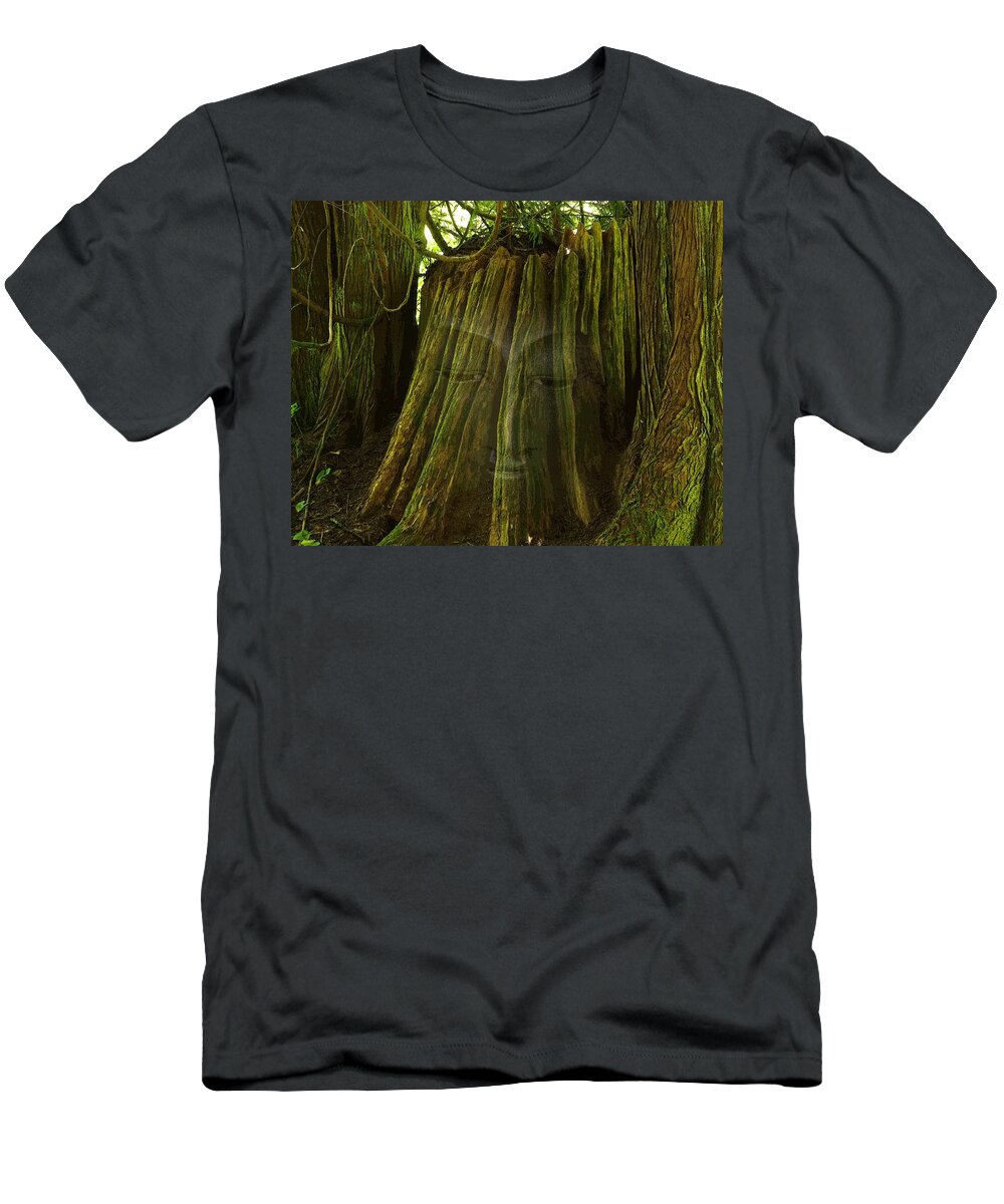 Buddha T-Shirt featuring the photograph Nature Buddha by I'ina Van Lawick