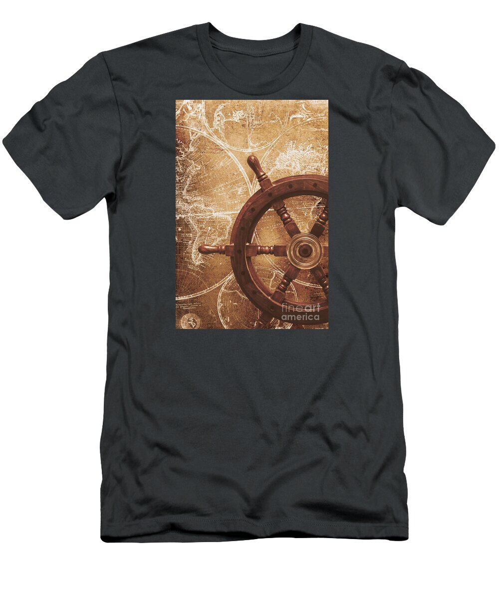 Cruise T-Shirt featuring the digital art Nautical exploration by Jorgo Photography