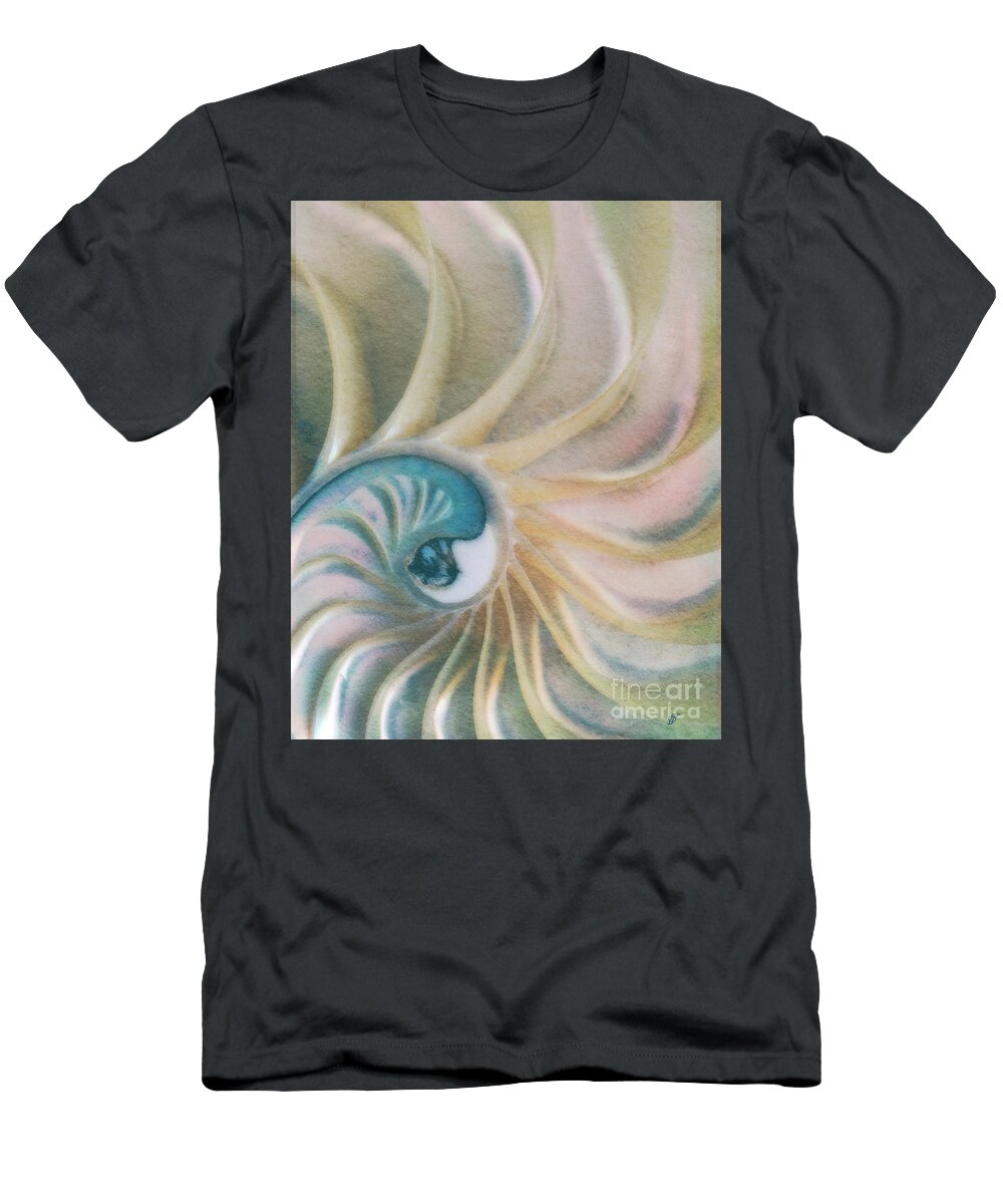 Fine Art Photography T-Shirt featuring the photograph Nautilus #1, Embryo by John Strong