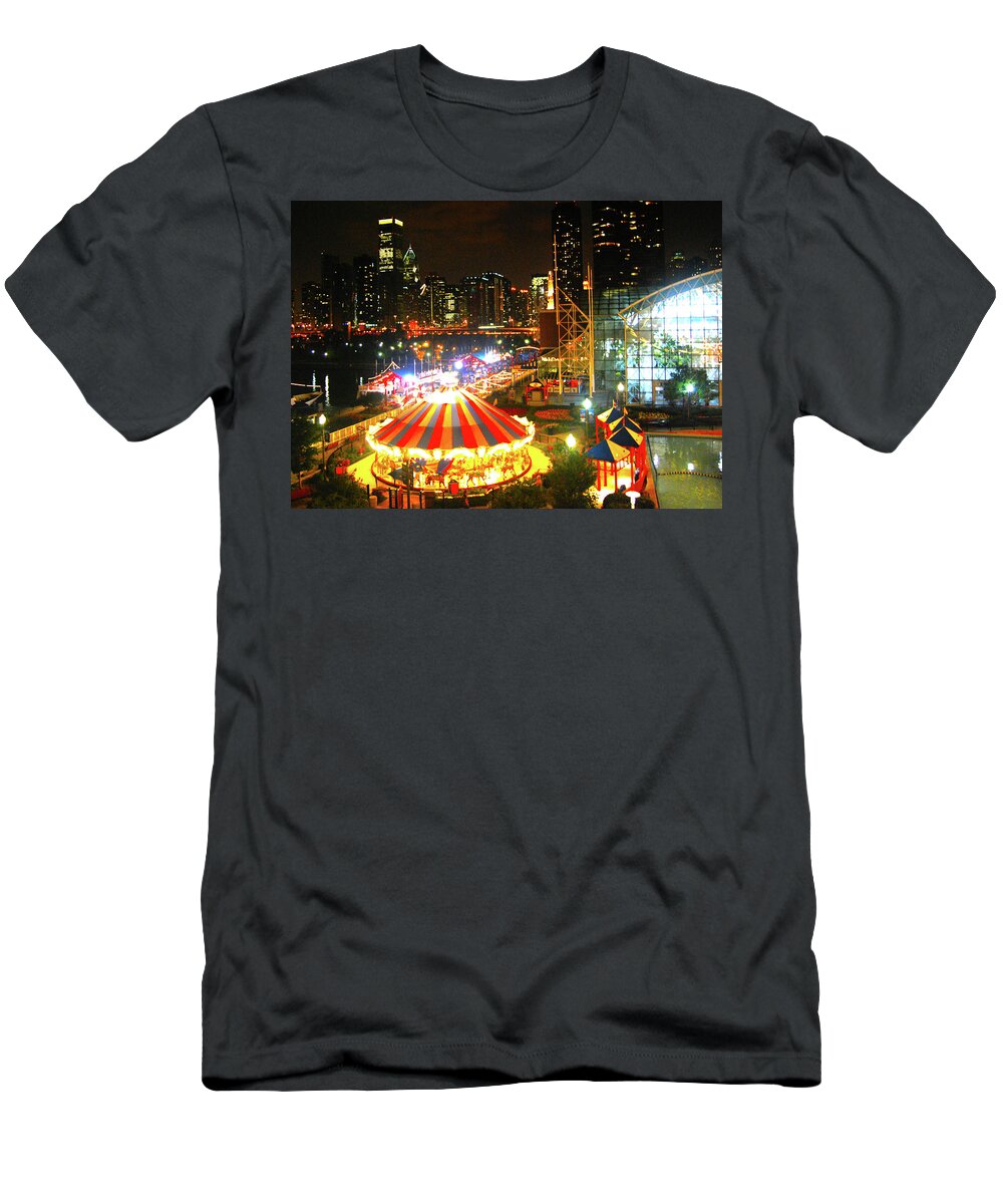 Beautiful T-Shirt featuring the photograph Navy Pier by Brian O'Kelly