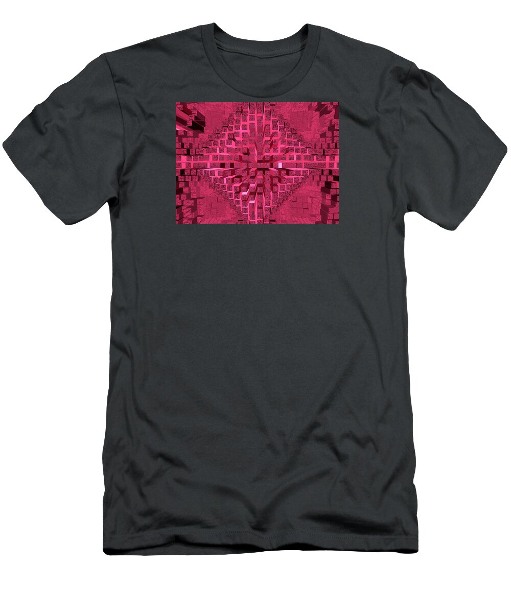 Spatial T-Shirt featuring the digital art Nemesis 25 by Lynda Lehmann