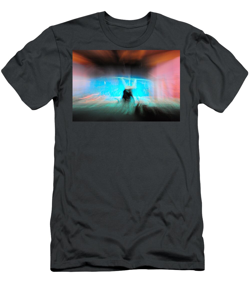 Long Exposure T-Shirt featuring the photograph Neon Stick by Scott Sawyer