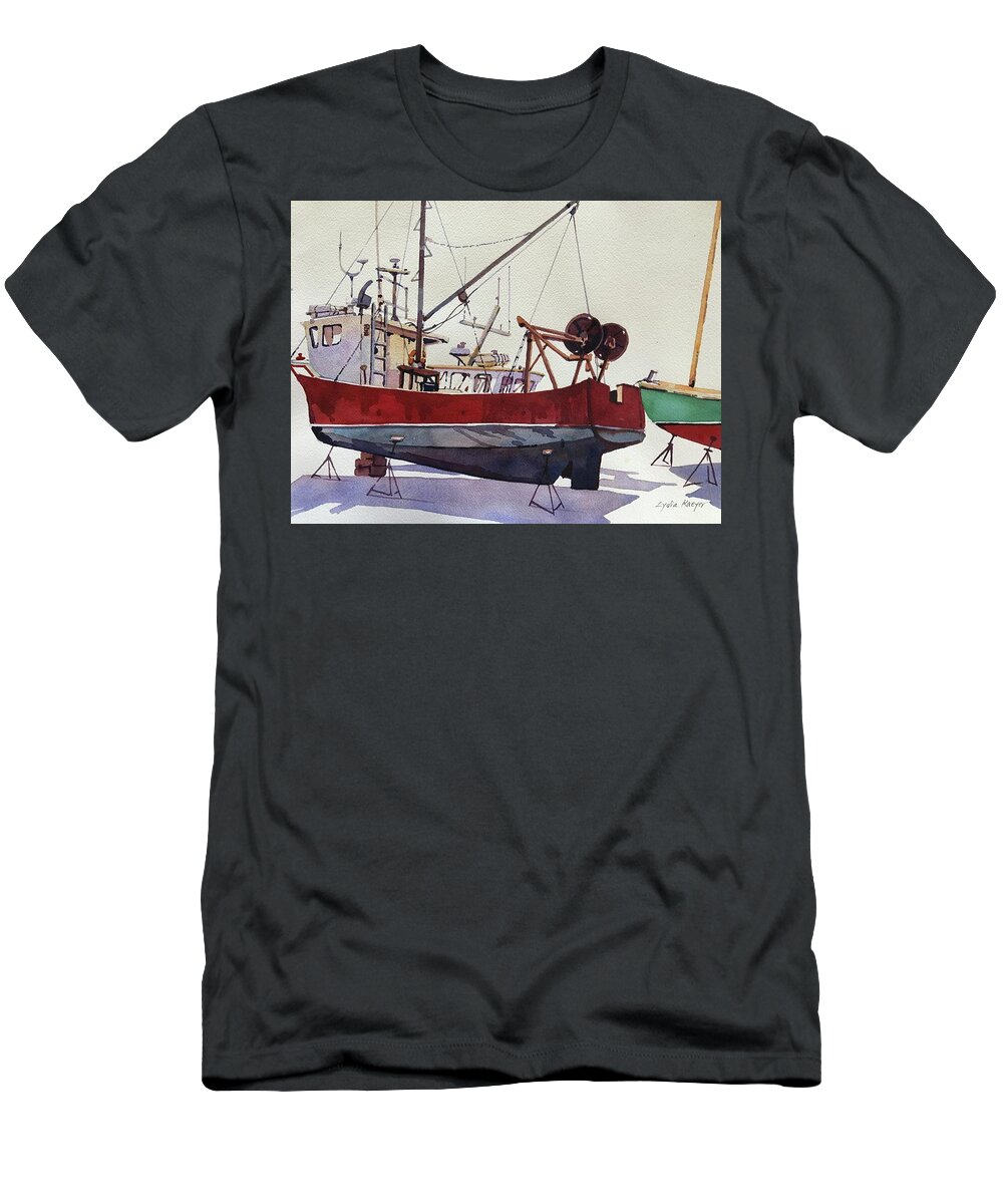 New England Fishing Boat T-Shirt by Lydia Kaeyer - Fine Art America