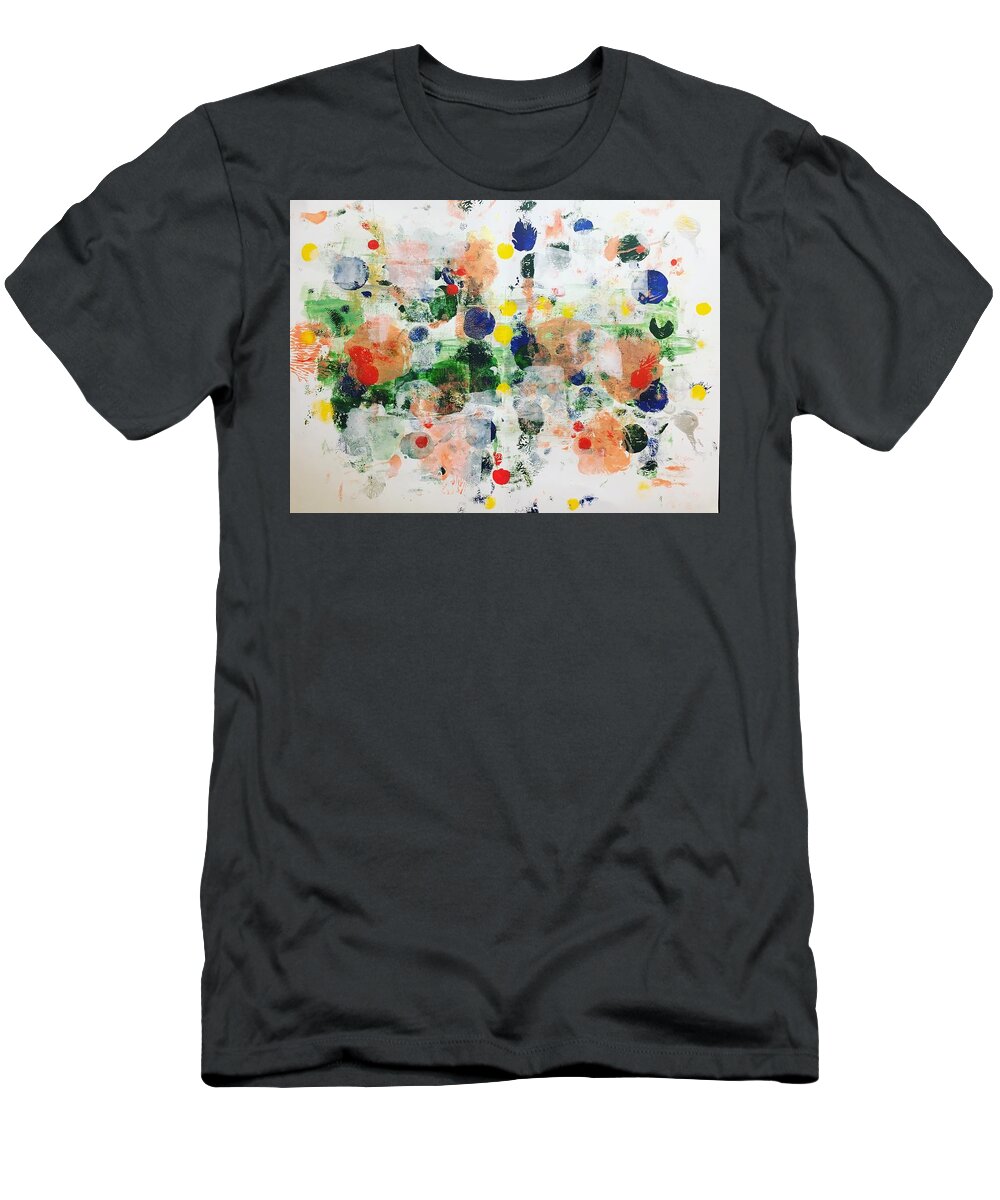 Abstract T-Shirt featuring the painting New haven no 4 by Marita Esteva