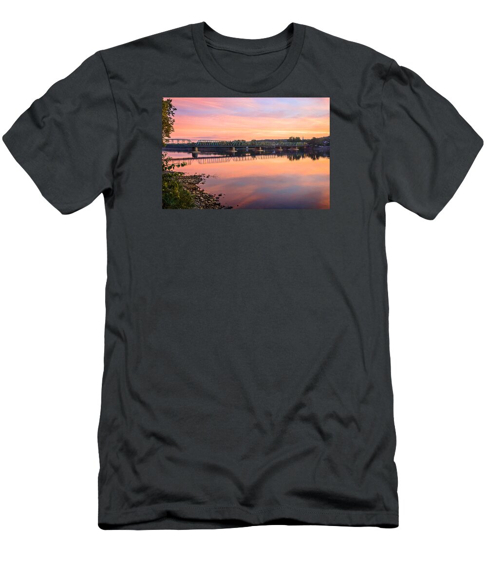 Sunrise T-Shirt featuring the photograph New Hope Sunrise by Kevin Giannini