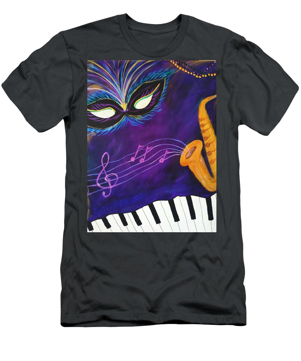 New Orleans T-Shirt featuring the painting New Orleans Inspired by Lynne McQueen