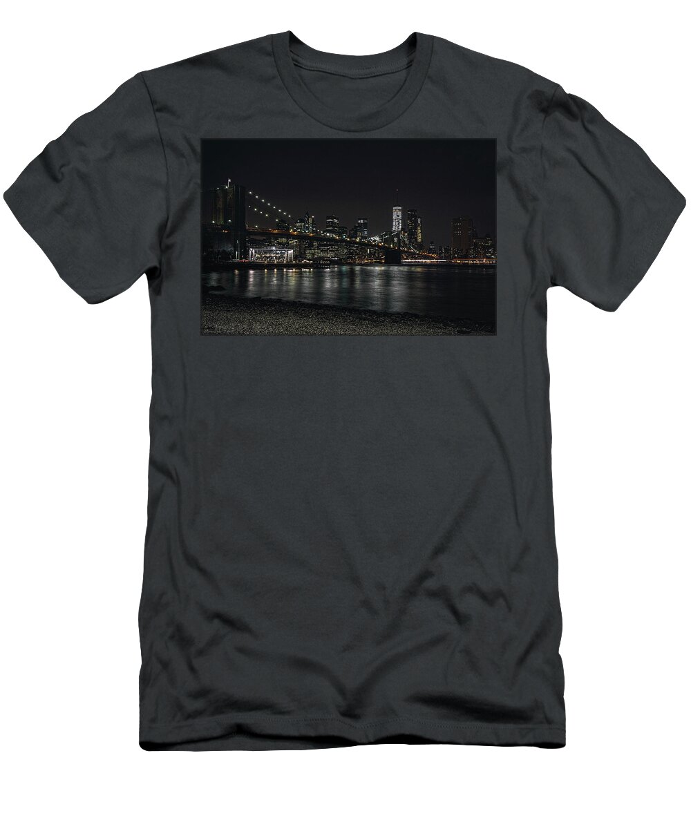 New York City T-Shirt featuring the photograph New York Skyline by Erika Fawcett