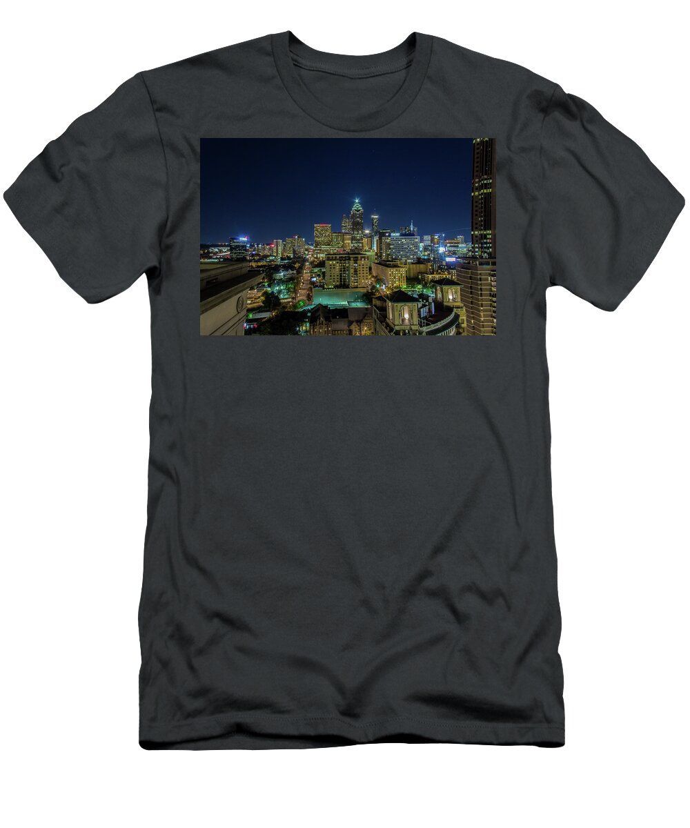 Atlanta T-Shirt featuring the photograph Night View 2 by Kenny Thomas